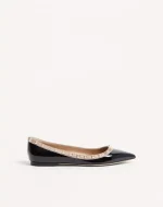 Valentino Patent Rockstud Ballet Flat